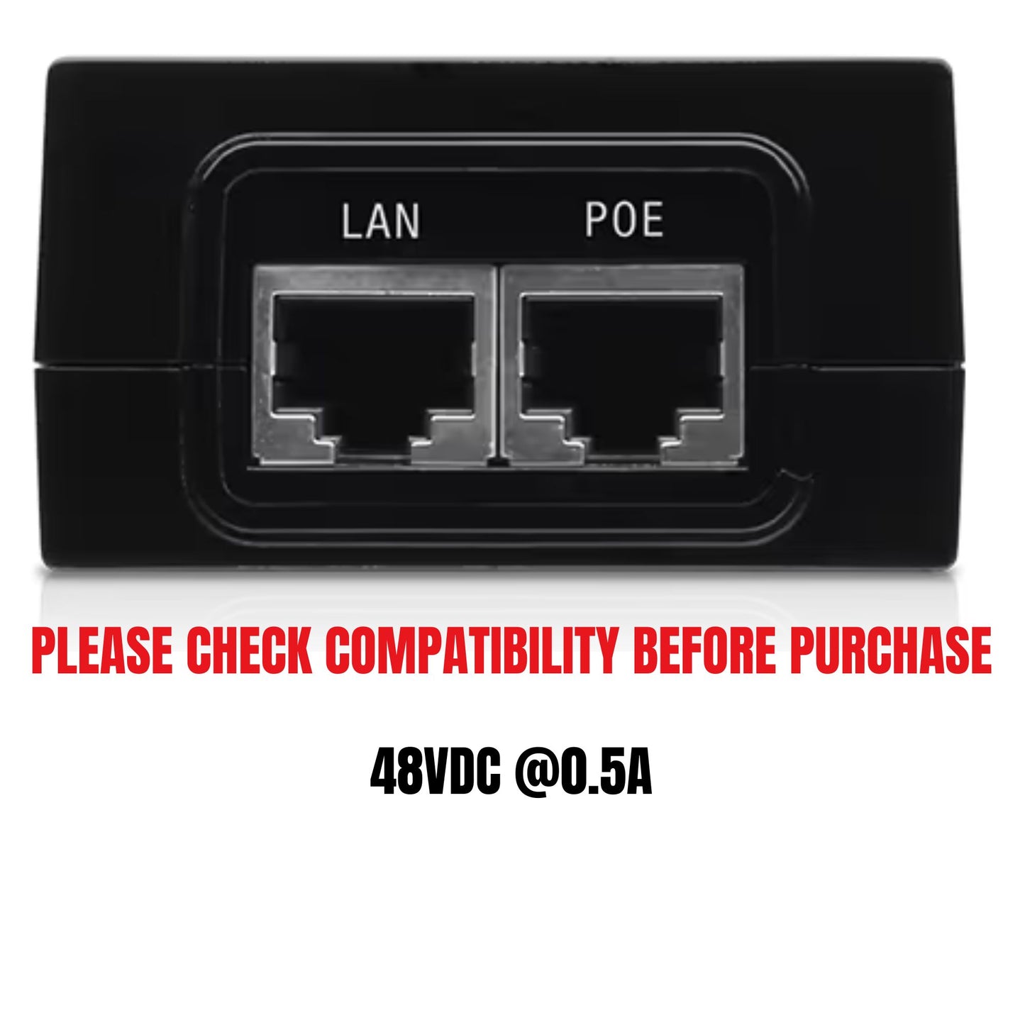 Ubiquiti PoE Injector PoE-48-24 Gigabit Power Over Ethernet (48V/24W)