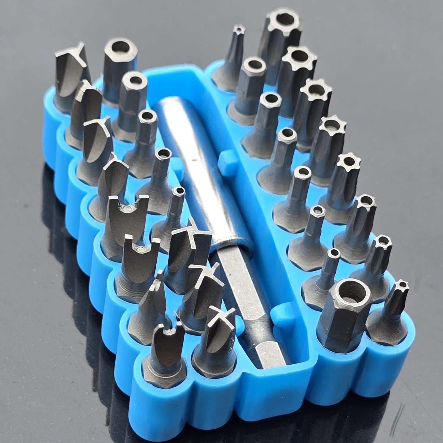 33 Piece Security Bit Set 25mm 1/4" Bits Heavy-Duty Storage Case Screwdriver kit