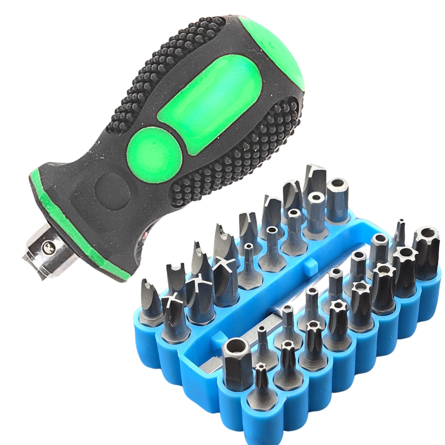 33 Piece Security Bit Set 25mm 1/4" Bits Heavy-Duty Storage Case Screwdriver kit
