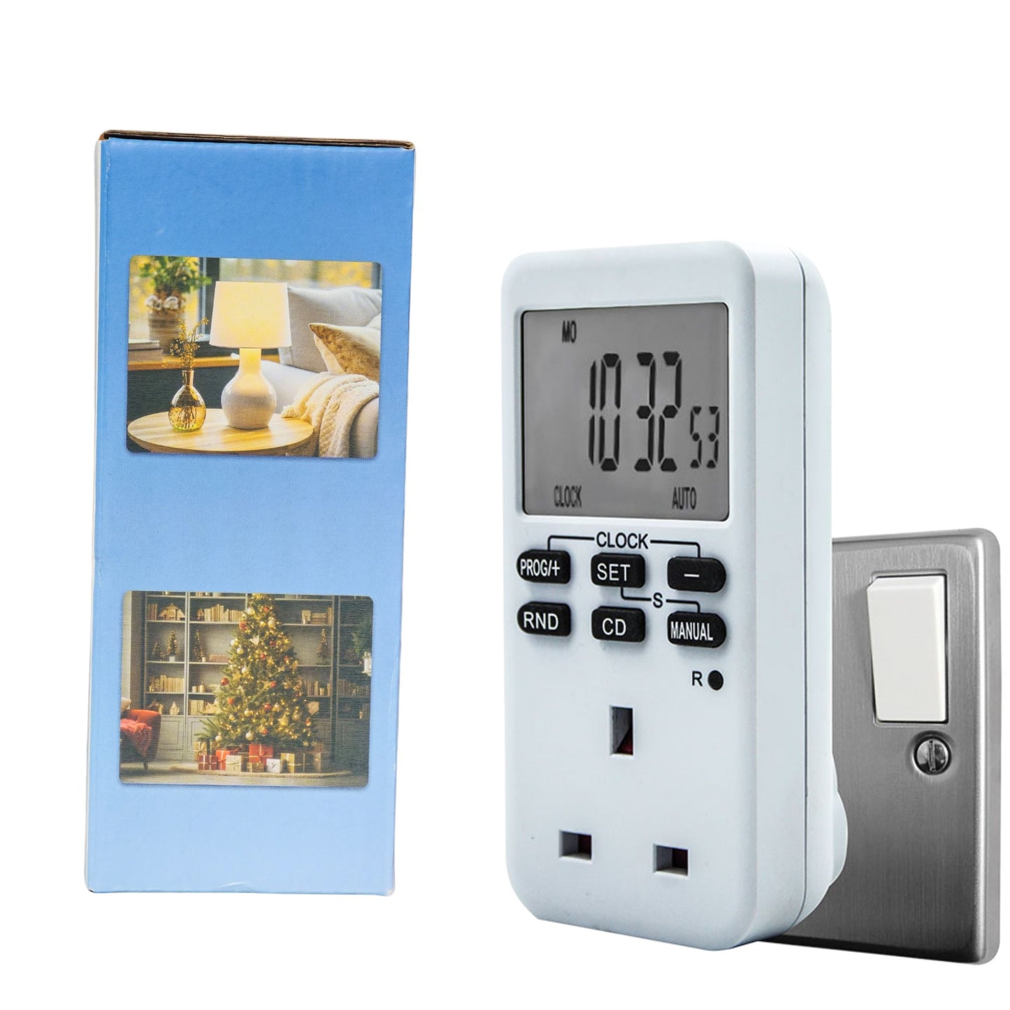 Electronic Timer Plugs Easy Read Large LCD Display 3 Pack Uni-Com Timers