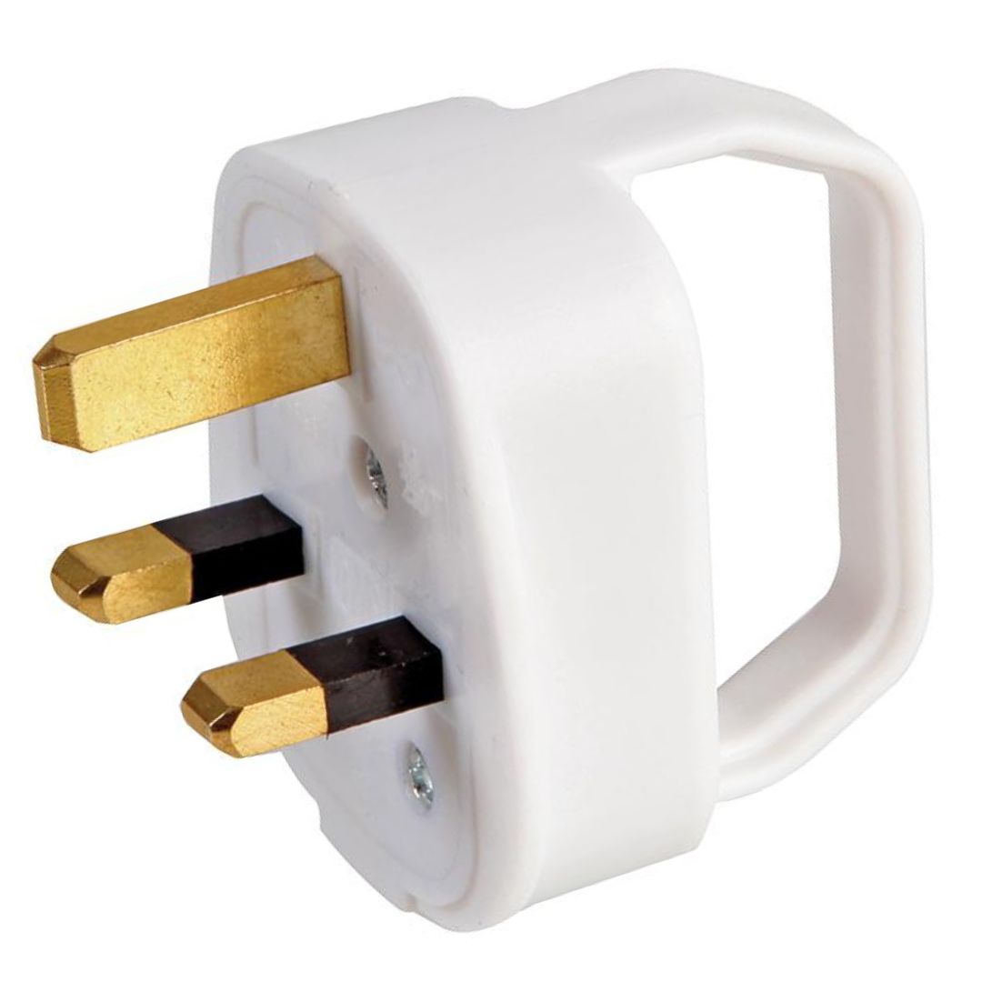 Easy Pull Plug 13A in Stylish Black or White