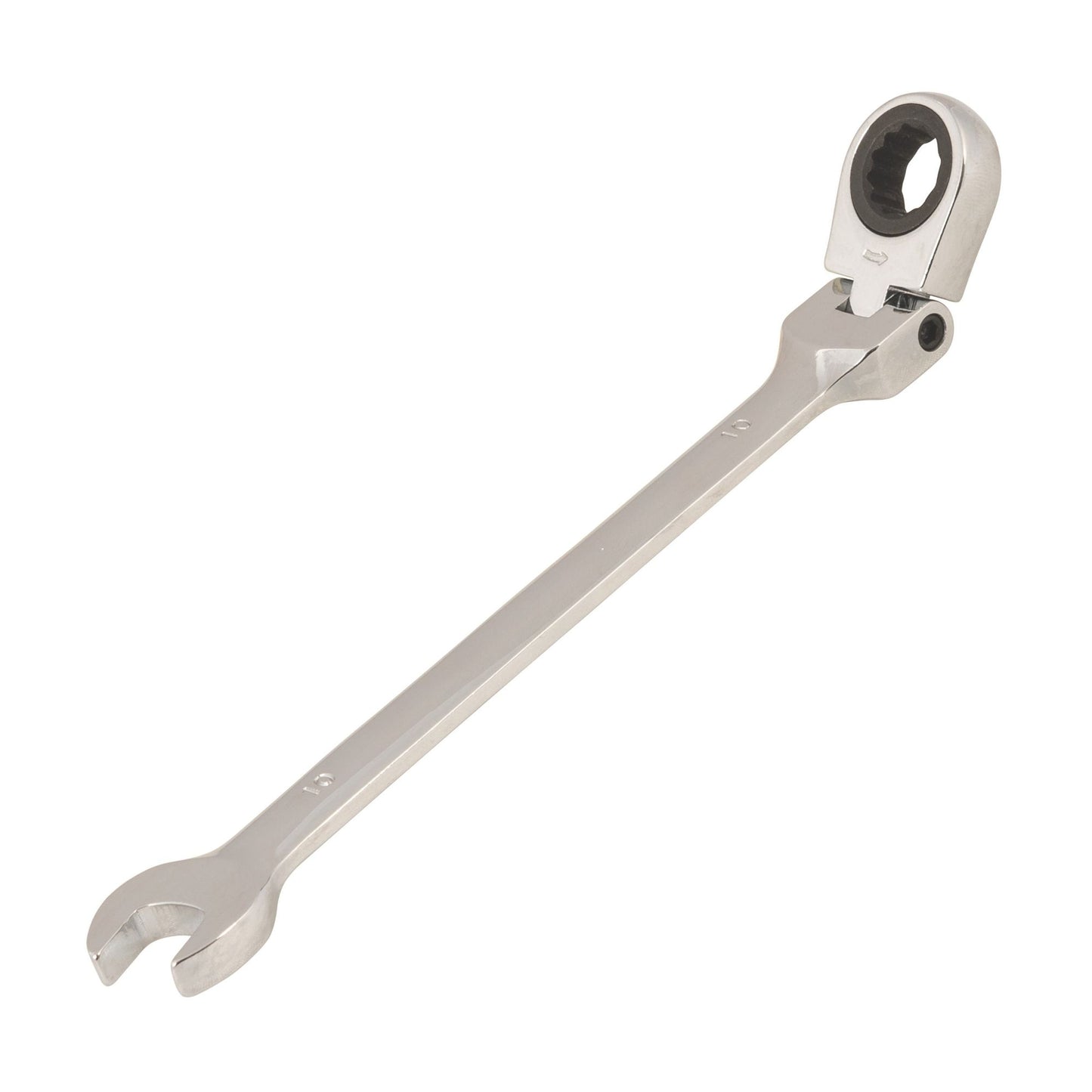 10mm Flexi Head Ratchet Spanner Combination Ring Open End Wrench Flex 72 Teeth
