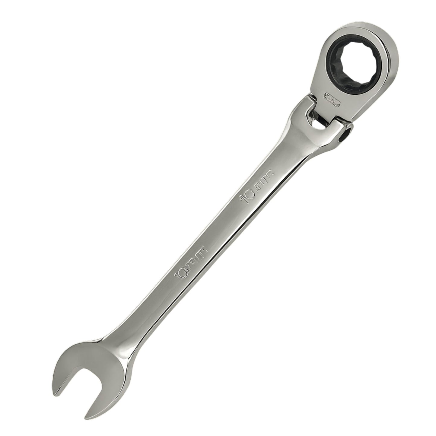 10mm Flexi Head Ratchet Spanner Combination Ring Open End Wrench Flex 72 Teeth