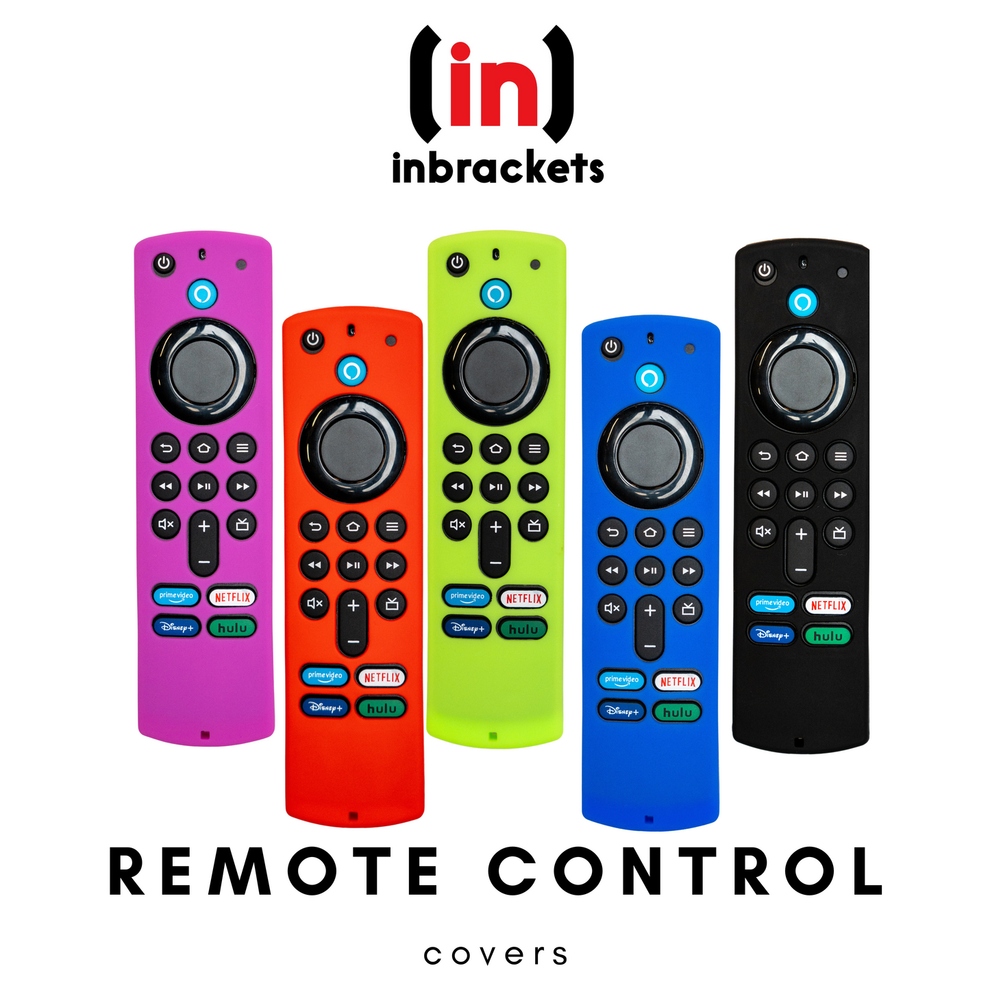Inbrackets Remote Control Case Silicone Remote Cover Skin For Amazon Fire TV Stick 3rd Gen
