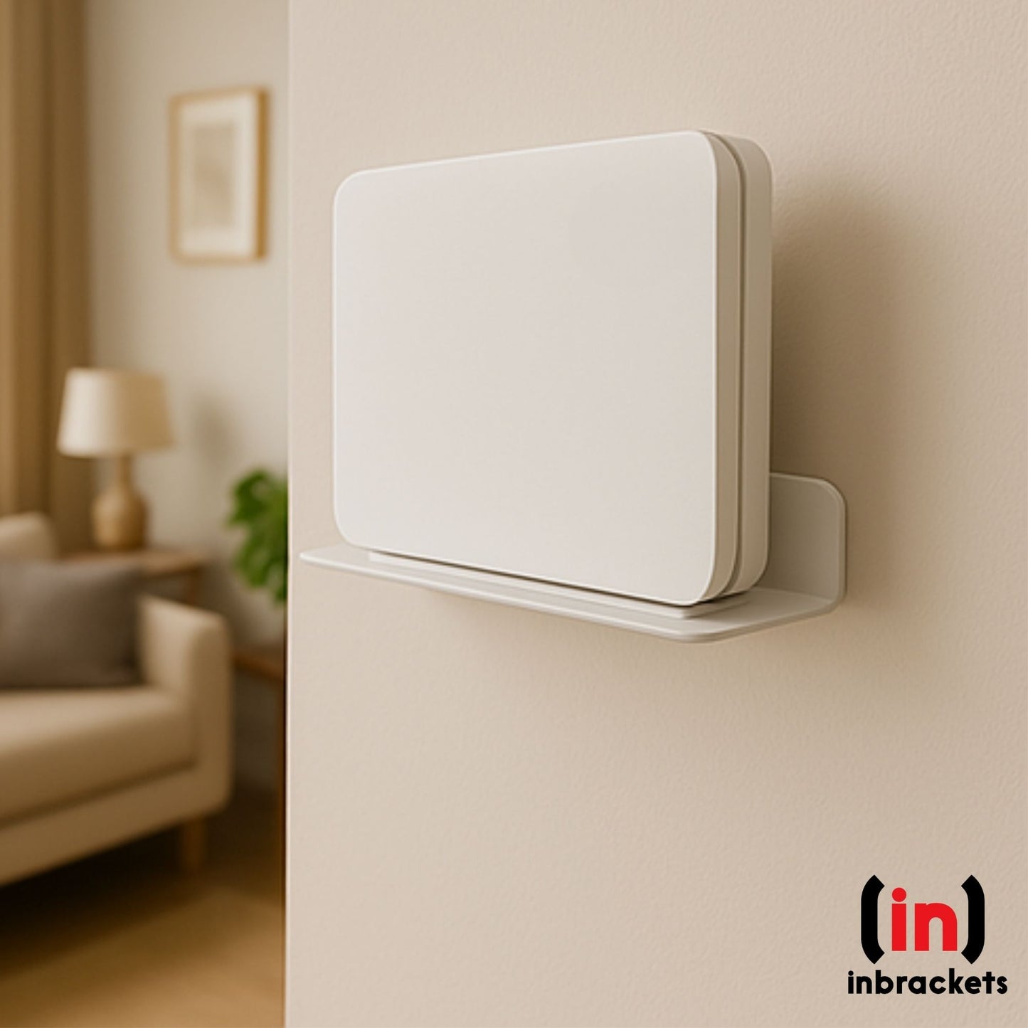 Wall Mount Shelf for Sky wifi Max router SR213 WHITE STEEL