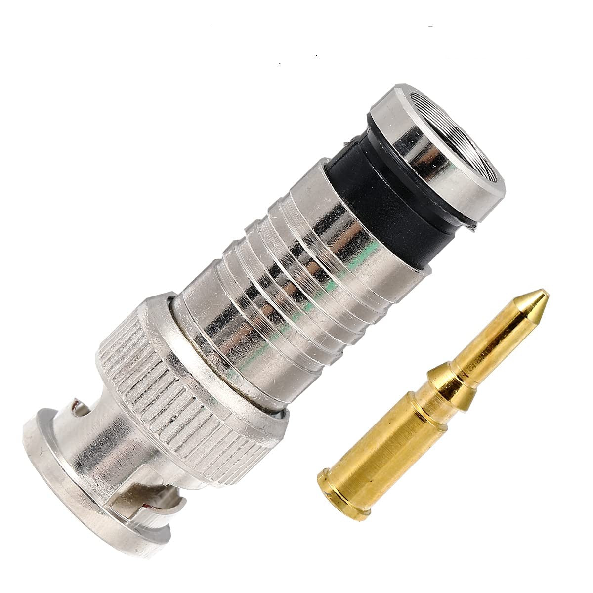 BNC Compression Connectors for CCTV - Quick, Secure, and Solder-Free Installation