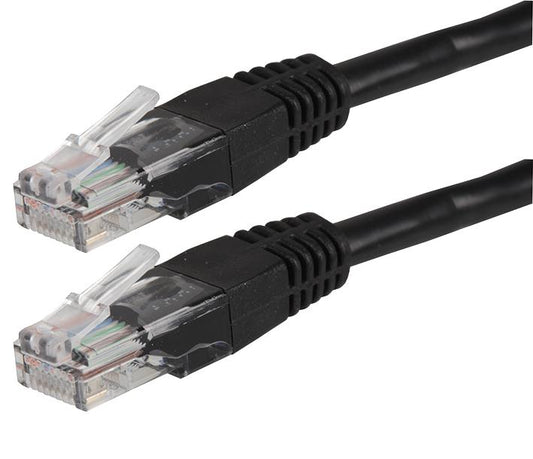 High-Speed RJ45 Black CAT5e Ethernet Patch Cable: Reliable Connectivity for LAN, Internet