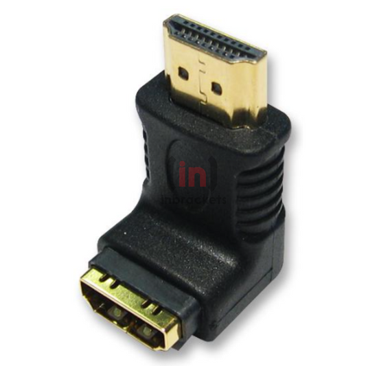 90 Degree Right Angle HDMI Adapter - Enhanced Cable Management and Space-Saving Solution