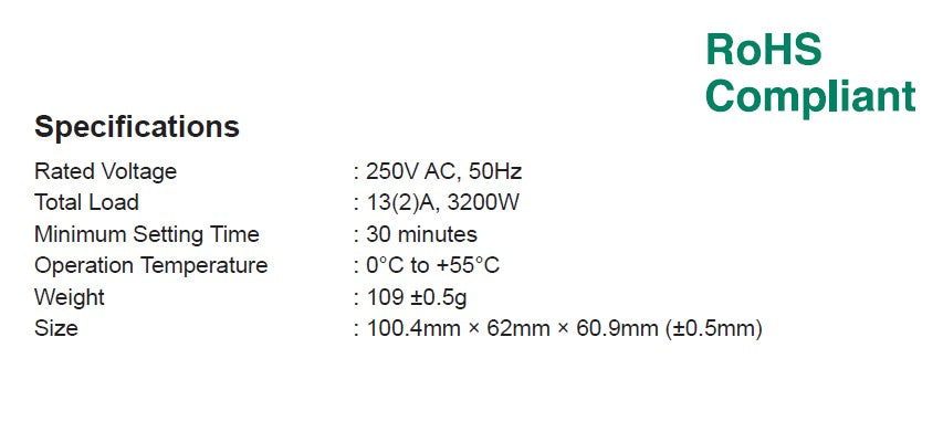 Convenient 24 Hour Mechanical Plug-in Timer for Home and Office Automation