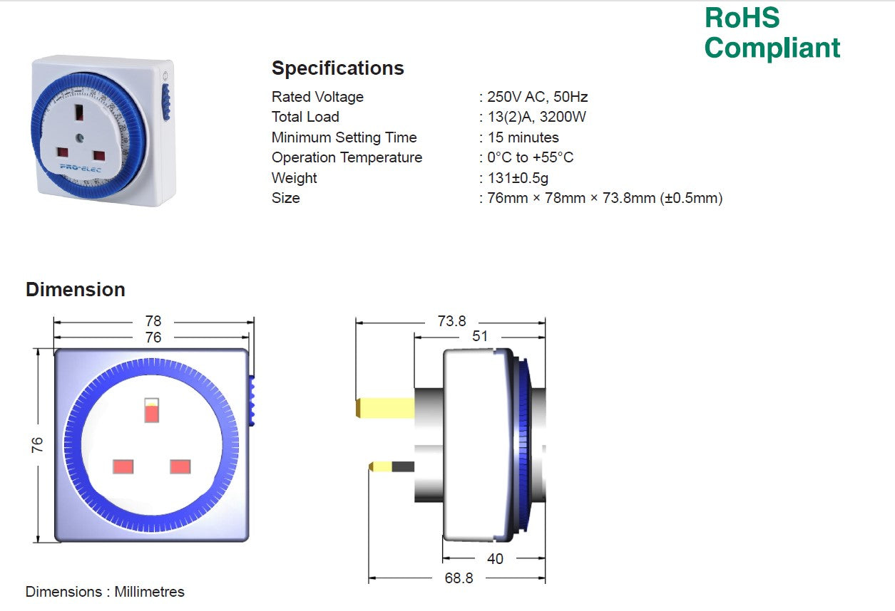 Efficient 24-Hour Plug-in Timer for Energy Saving and Reduced Bills
