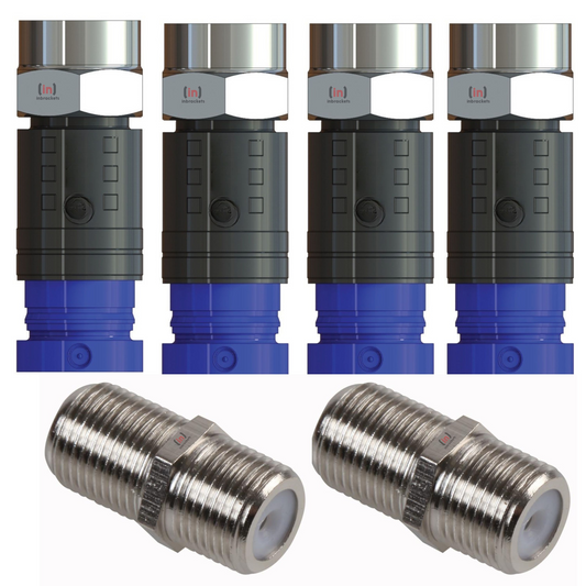 Compression F Connectors Joining Barrels Repair Kit for WF100 CT100 RG6 CABLE