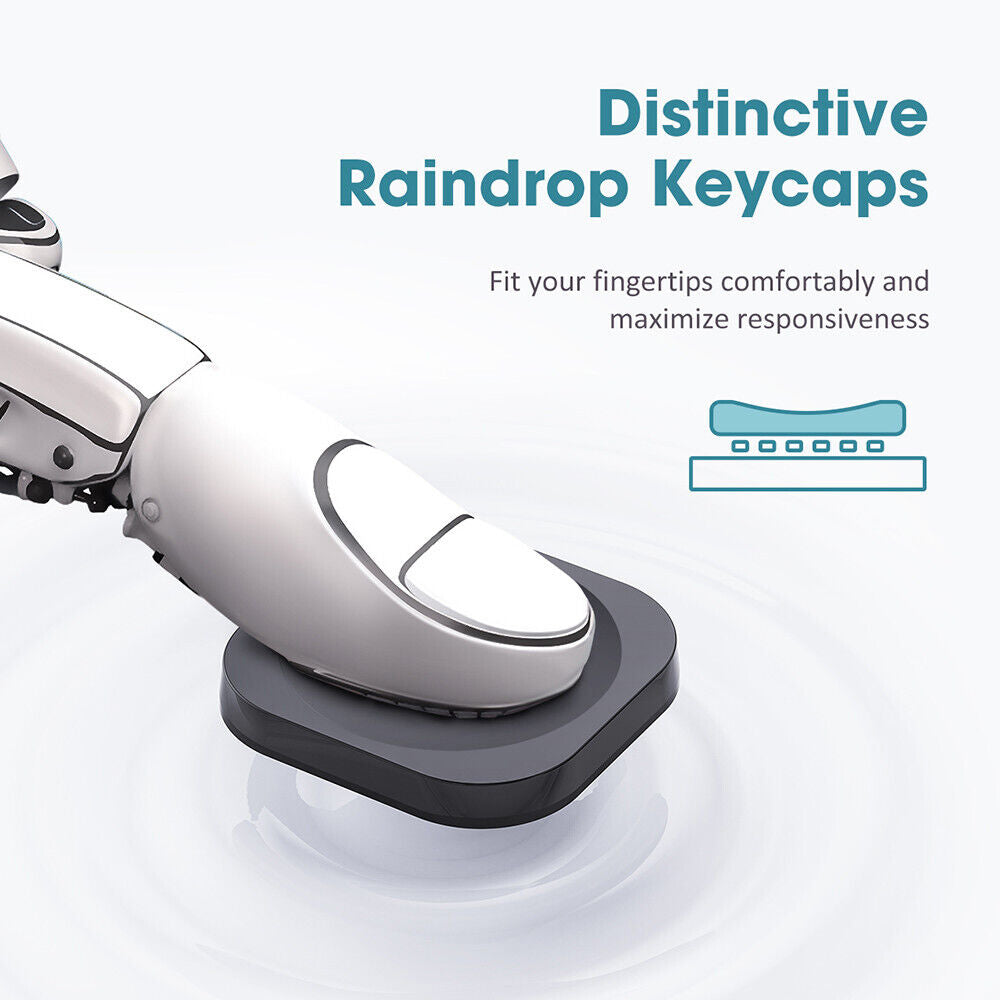 Wireless Keyboard And Mouse Set USB Dongle For PC Laptop Full Size 2.4GHz UK KEY