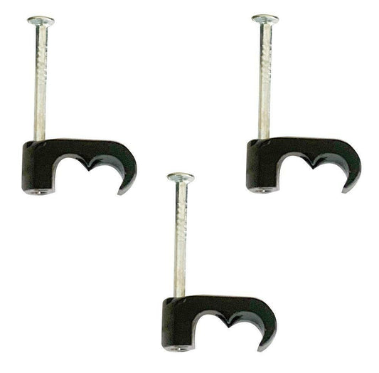 CABLE CLIPS FOR TWIN Satellite cable SKY CT63 WF65 SHOTGUN BLACK