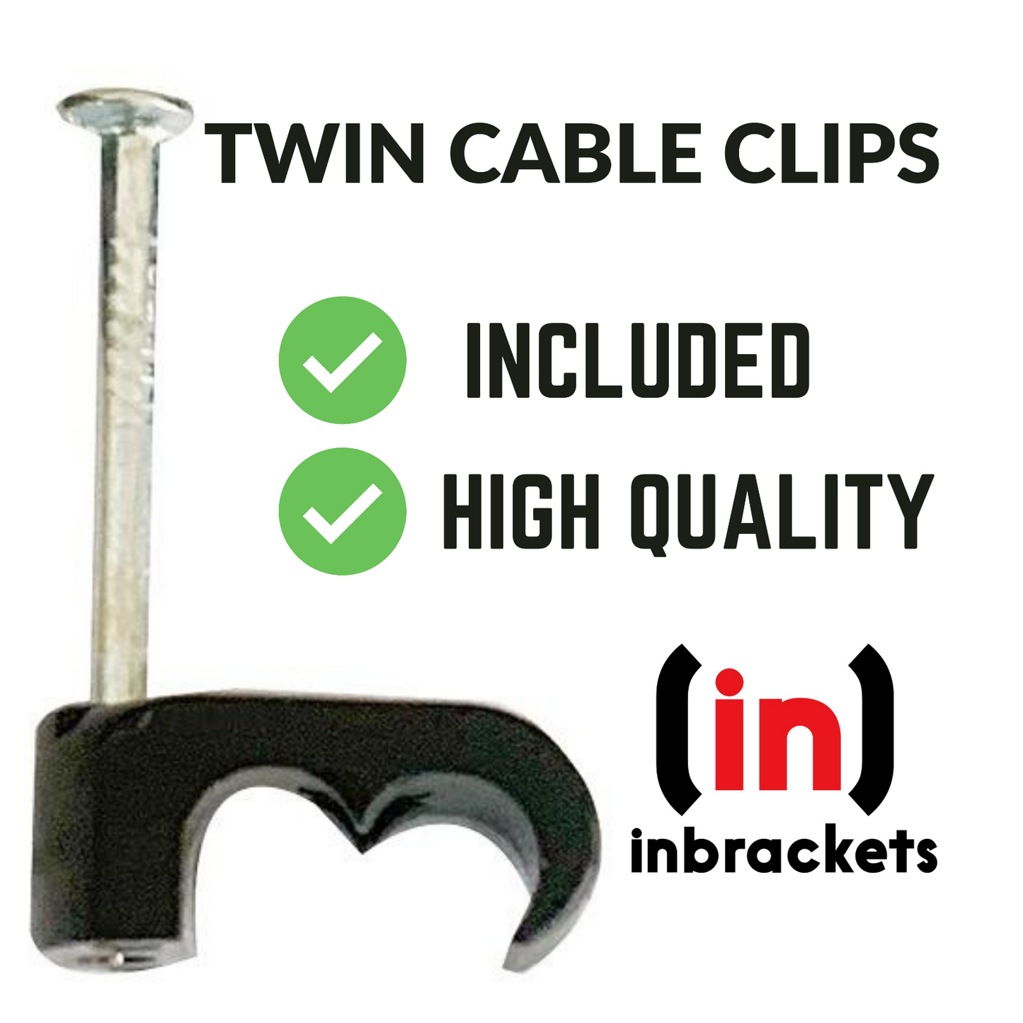 Sky Cable Extension Twin Coax Removable F plugs Q Satellite coaxial lead inc Clips (BLACK)