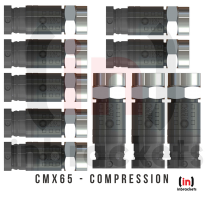 Compression F Connectors for wf65 ct63 shotgun Twin Sky Q Sky+hd Cable - CMX65