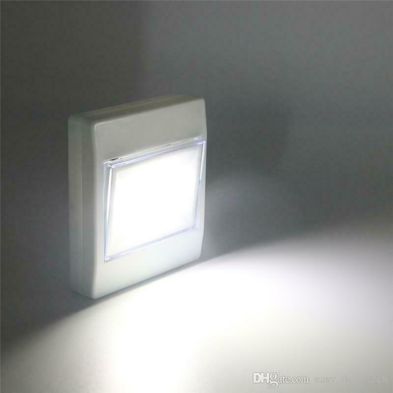 LED STICK ON / MAGNETIC BATTERY WALL LIGHT SWITCH NIGHTLIGHT SHED CLOSET BRIGHT