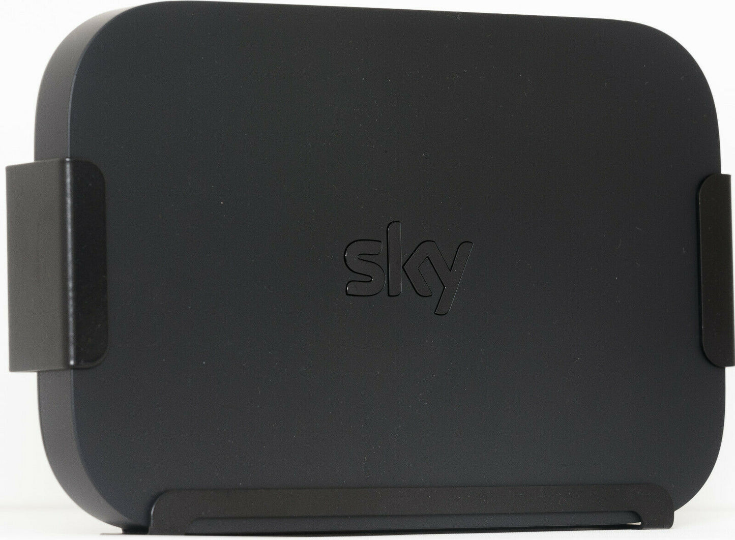 Inbrackets Wall Mount for Sky Q Mini Box | Multi Direction Bracket | Easy Screwless Quick Install | Bracket Mount Sky Box Behind TV | Black Steel Sky Box Wall Mount | Easy Access to Cables | UK Made