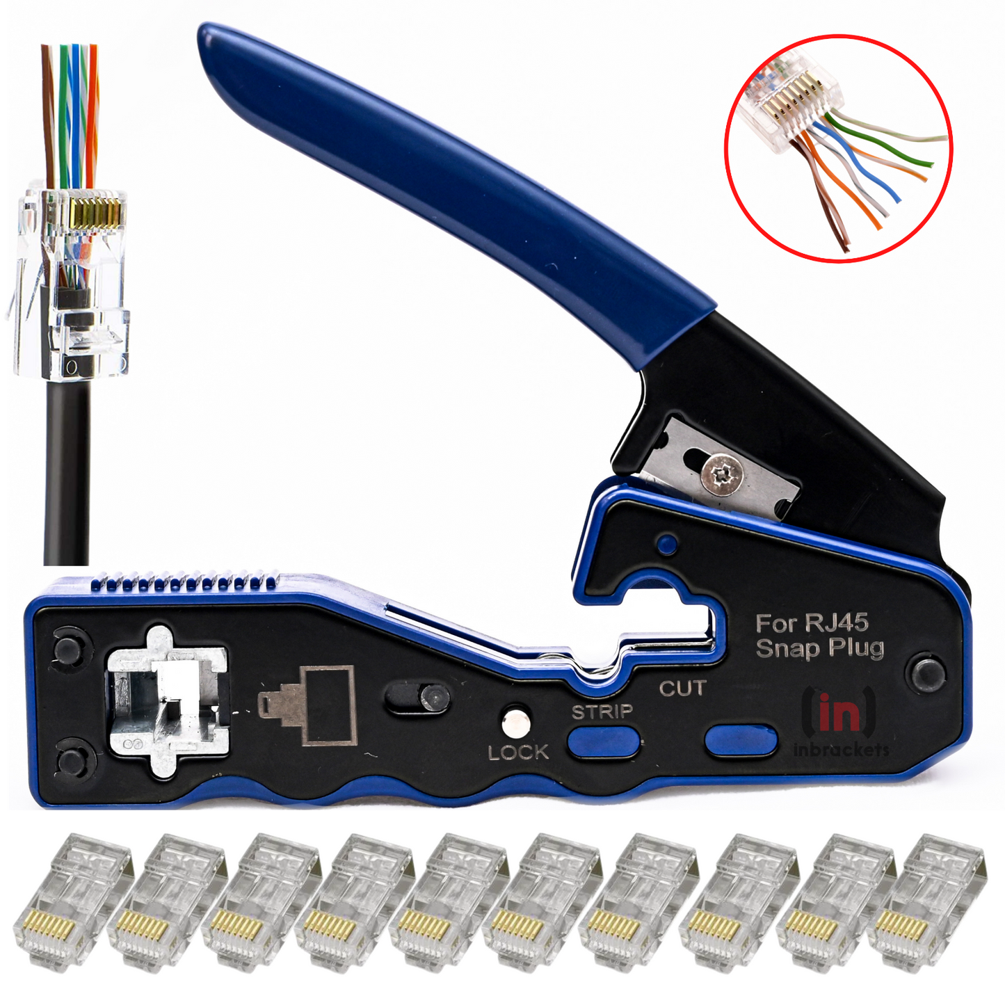 RJ45 Pass Through Crimping Tool  EZ Cat5e Cat6 Ethernet