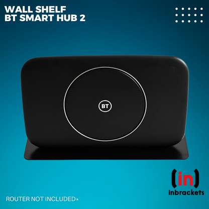 BT Router Wall Mount Shelf for BT SMART HUB 2 wifi router BLACK STEEL UK MADE