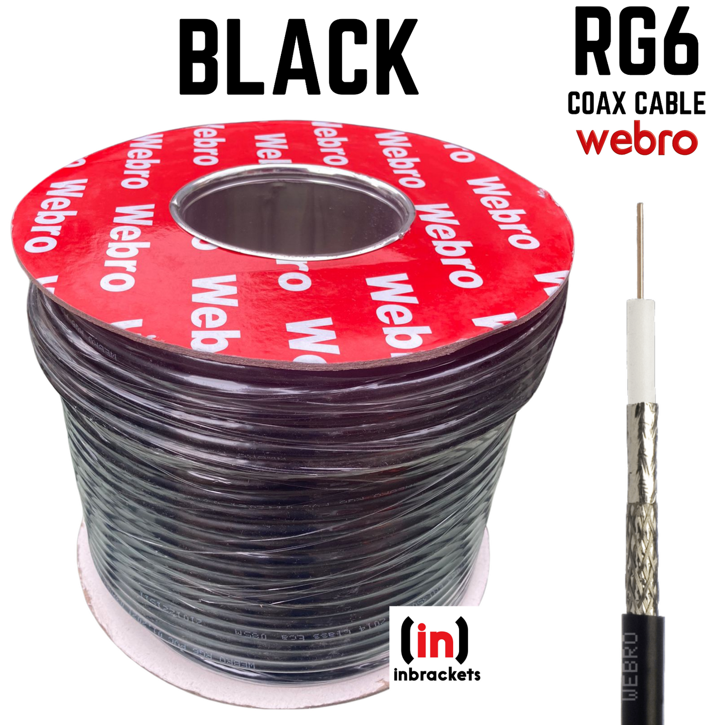 WEBRO RG6 Satellite Digital TV Aerial Coax Cable