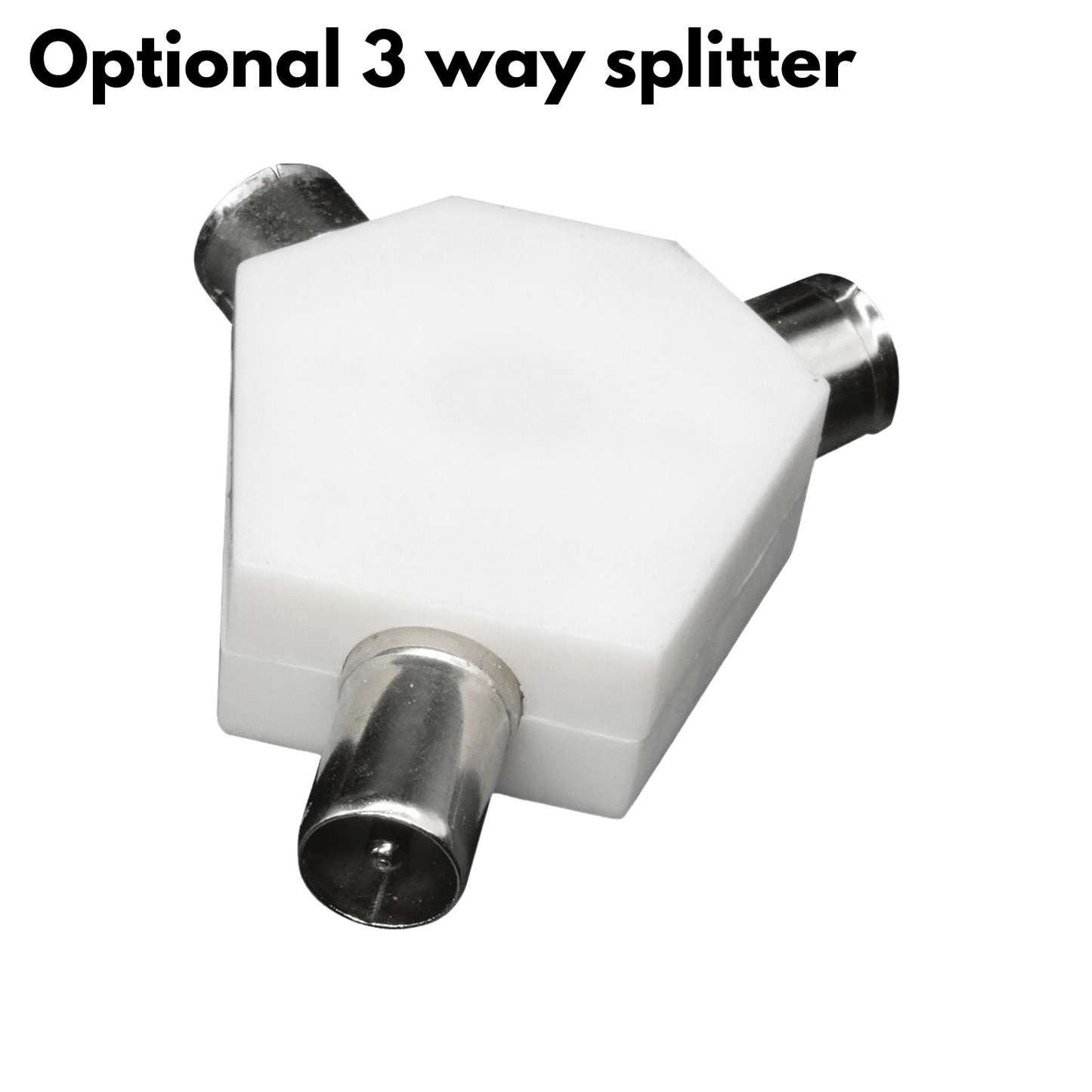 Tv Aerial Coax Connector Male Plug ALLOY - Pack of 2