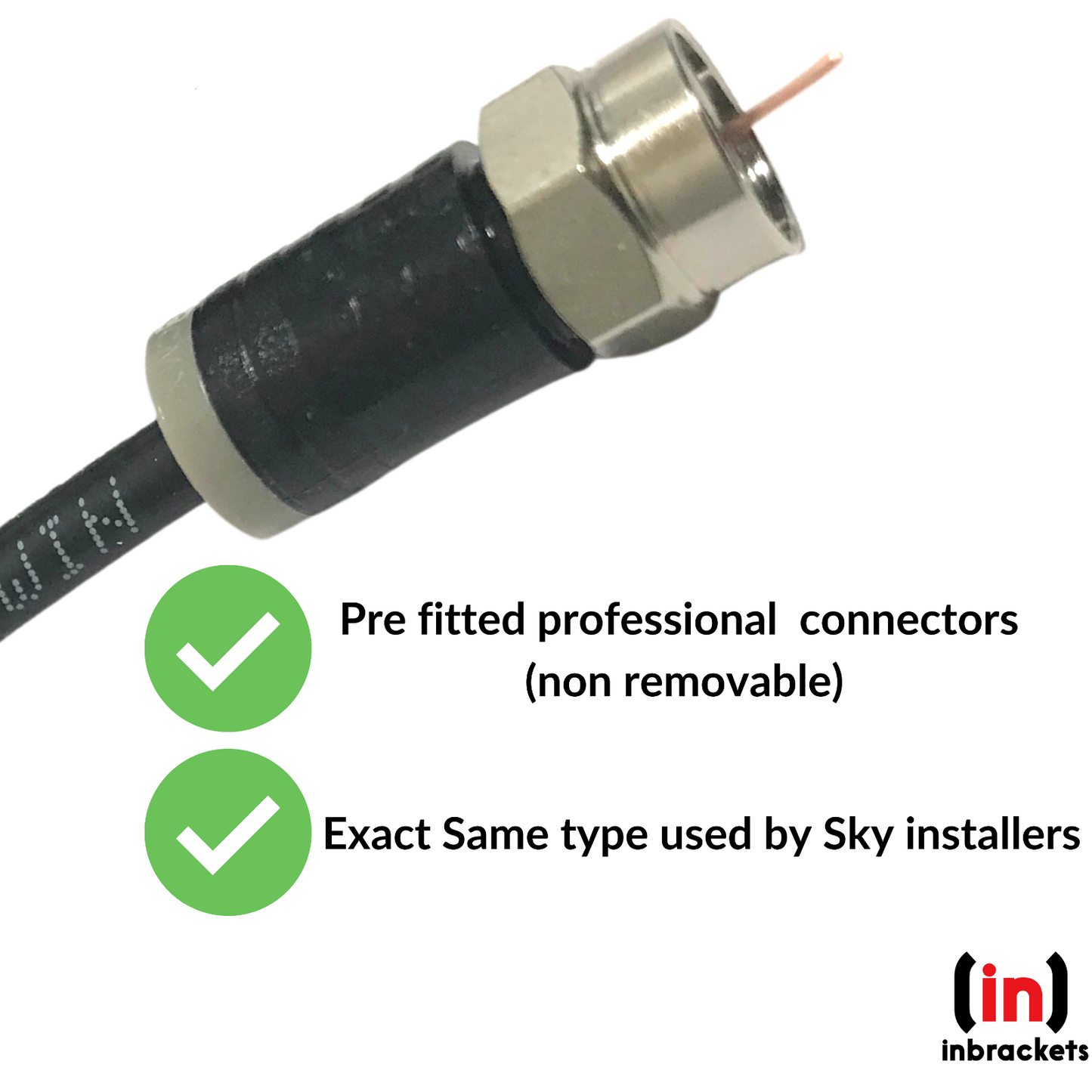 Satellite Cable Extension Kit for Sky Q , Sky+HD & Freesa