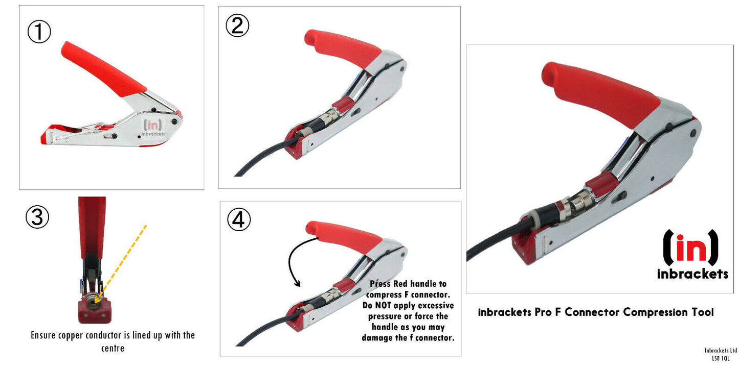 Compression Tool for Compression snapseal f Connetors Sky coax cable AERIAL rg