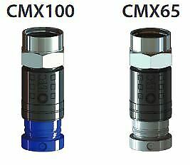 Professional Compression F Connectors CMX65 CMX100 with Inbrackets Pro Compression Tool for WF65 CT63  CT100 WF100 CABLE