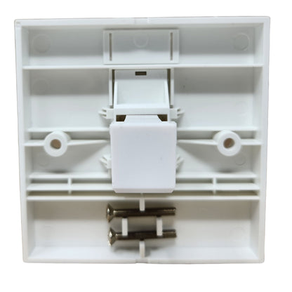 CAT6 RJ45 Right Angle Shuttered Wall Socket Plate for Network Ethernet
