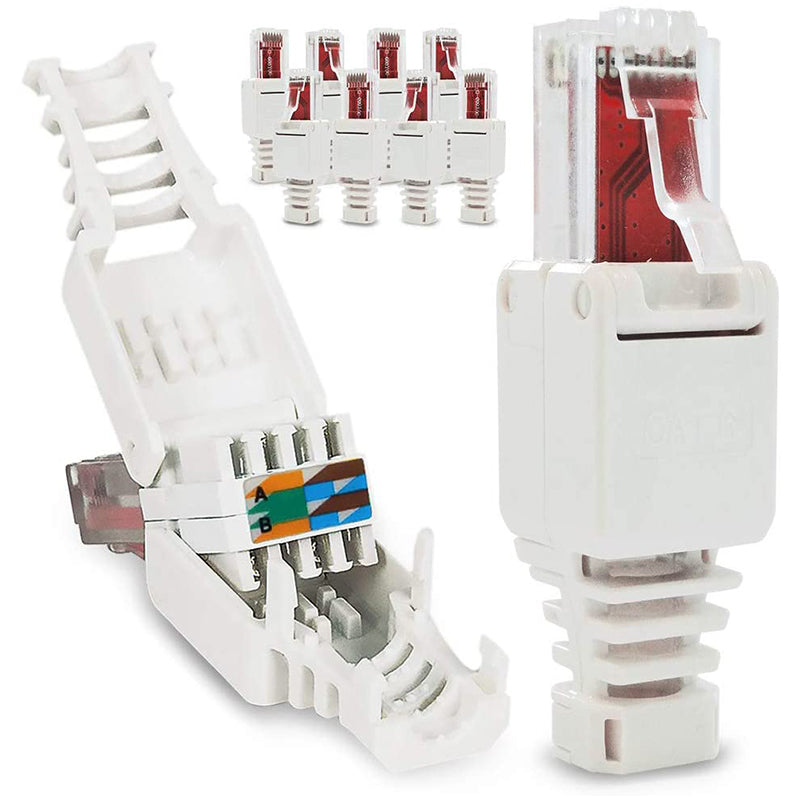 Cat6 RJ45 Connector Tool-Free : Easy DIY Ethernet Cable Termination for Home & Office