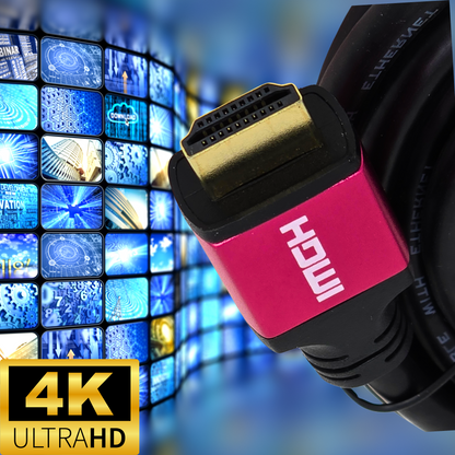 HDMI CABLE 4K ULTRA HD GOLD PLATED LEAD 2160P HDTV HIGH SPEED SKY Q XBOX VIRGIN