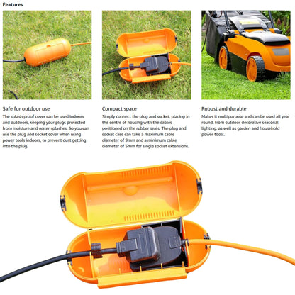 Splash Proof Outdoor and Indoor Plug and Socket Cover Garden Masterplug