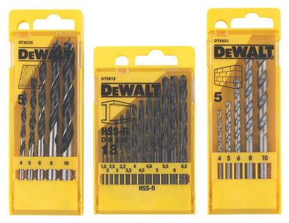 DEWALT 23-Piece Multi-Material Drill Bit Set – Masonry, Wood, Metal