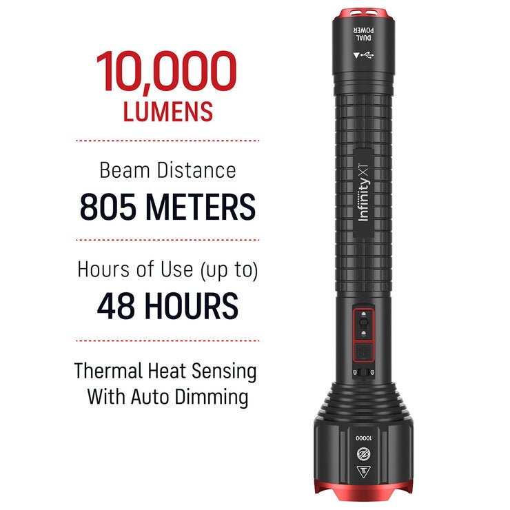 Infinity X1 Flashlight 10,000 Lumen Rechargeable Flashlight