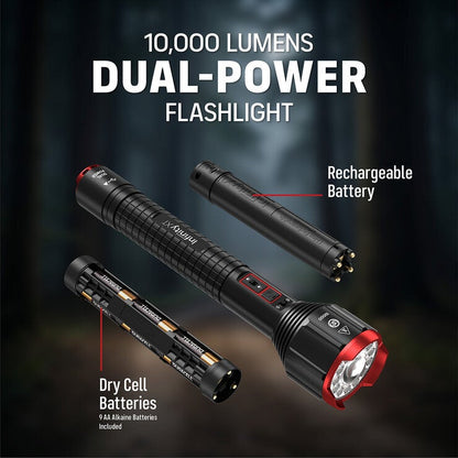 Infinity X1 Flashlight 10,000 Lumen Rechargeable Flashlight