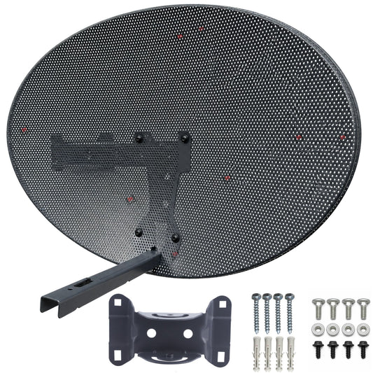 Inbrackets Satellite Dish Zone 1 Steel Elliptical Mk4 for Freesat or SKY Dish Kit No LNB