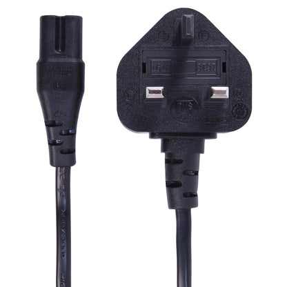 Figure 8 C7 UK Mains Power Cable for Xbox Series X, PS5, and Sky Q, Black, 1.5m