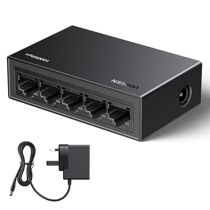 UGREEN 5-Port Gigabit Ethernet Switch Hub: High-Speed, Plug & Play LAN Splitter