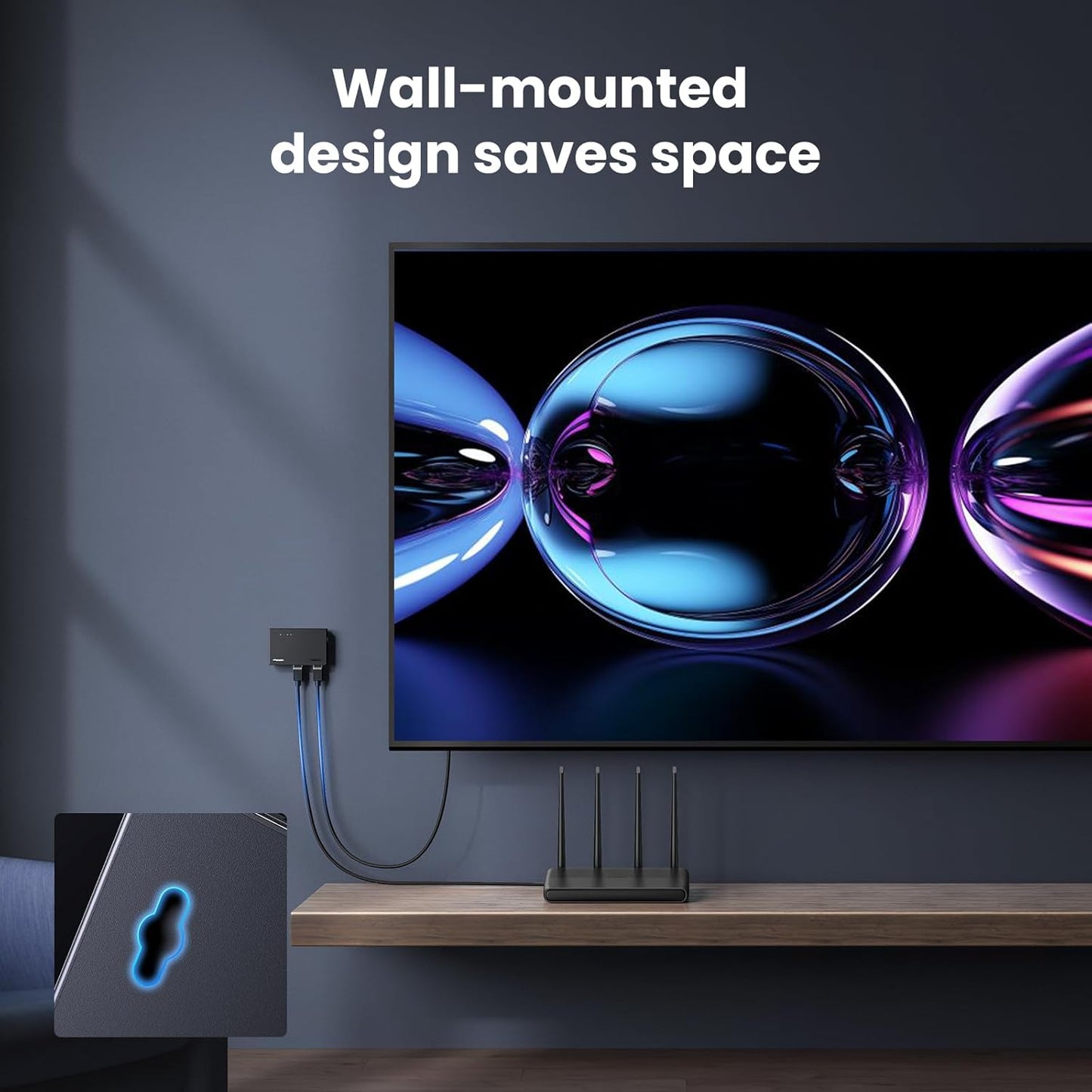 UGREEN 5-Port Gigabit Ethernet Switch Hub: High-Speed, Plug & Play LAN Splitter