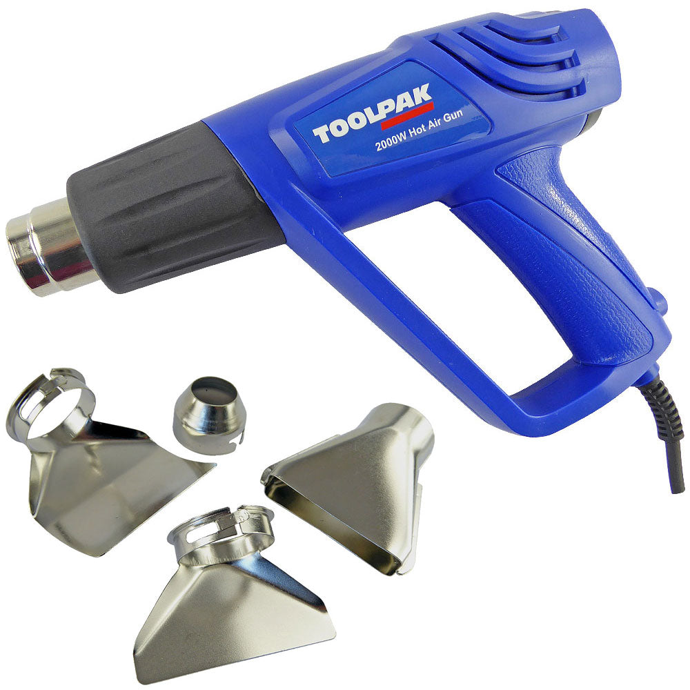 2000W Professional Hot Air Heat Gun with 4 Nozzles ToolPak