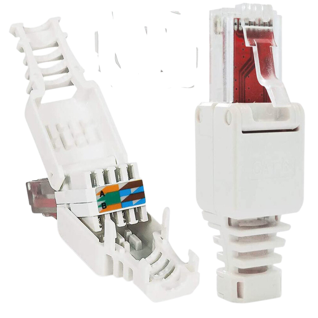 Cat6 RJ45 Connector Tool-Free : Easy DIY Ethernet Cable Termination for Home & Office