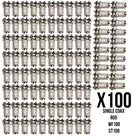 Premium Easy Twist-On F Connectors for RG6 WF100 TV Aerial Freesat