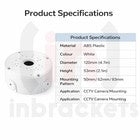 CCTV Junction Box Cable Deep Base for Security Cameras Dome Mount Box Outdoor product image 10