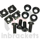 Black Cage Nuts Bolts Screws Washers for 19" Data Cabinet Rack Mount m6 50 / 100