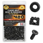 Black Cage Nuts Bolts Screws Washers for 19" Data Cabinet Rack Mount m6 50 / 100