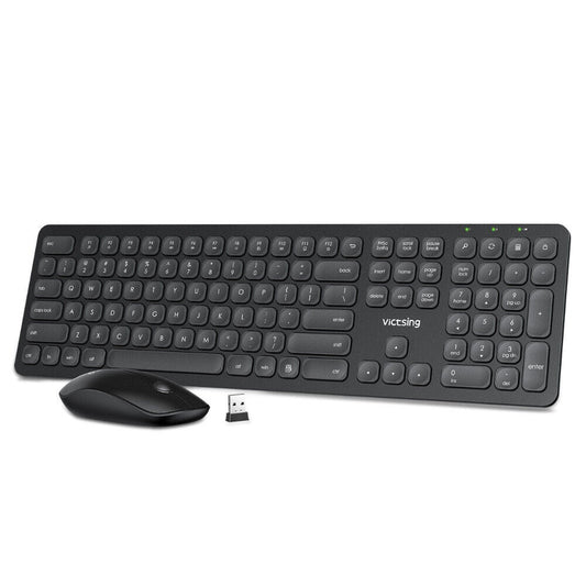 Wireless Keyboard And Mouse Set USB Dongle For PC Laptop Full Size 2.4GHz UK KEY