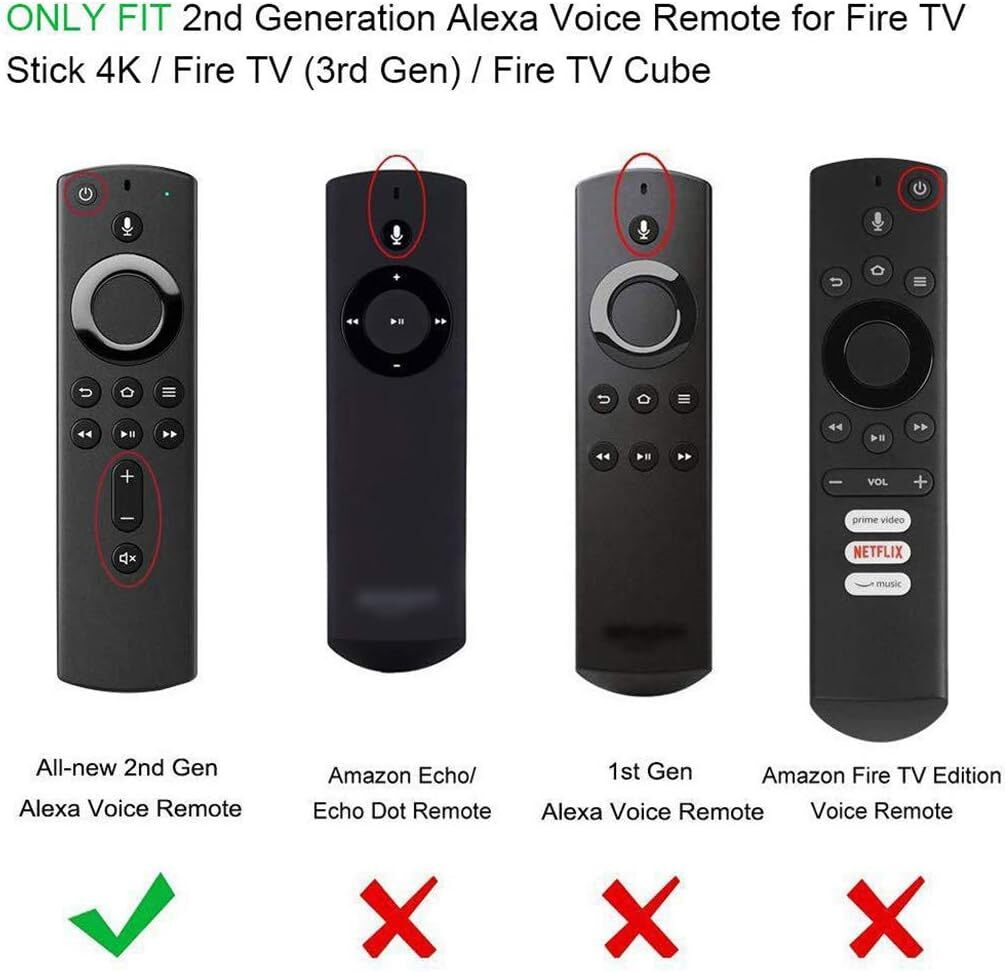 Remote Control Case Silicone Remote Cover Skin For Amazon Fire TV Stick UK Stok