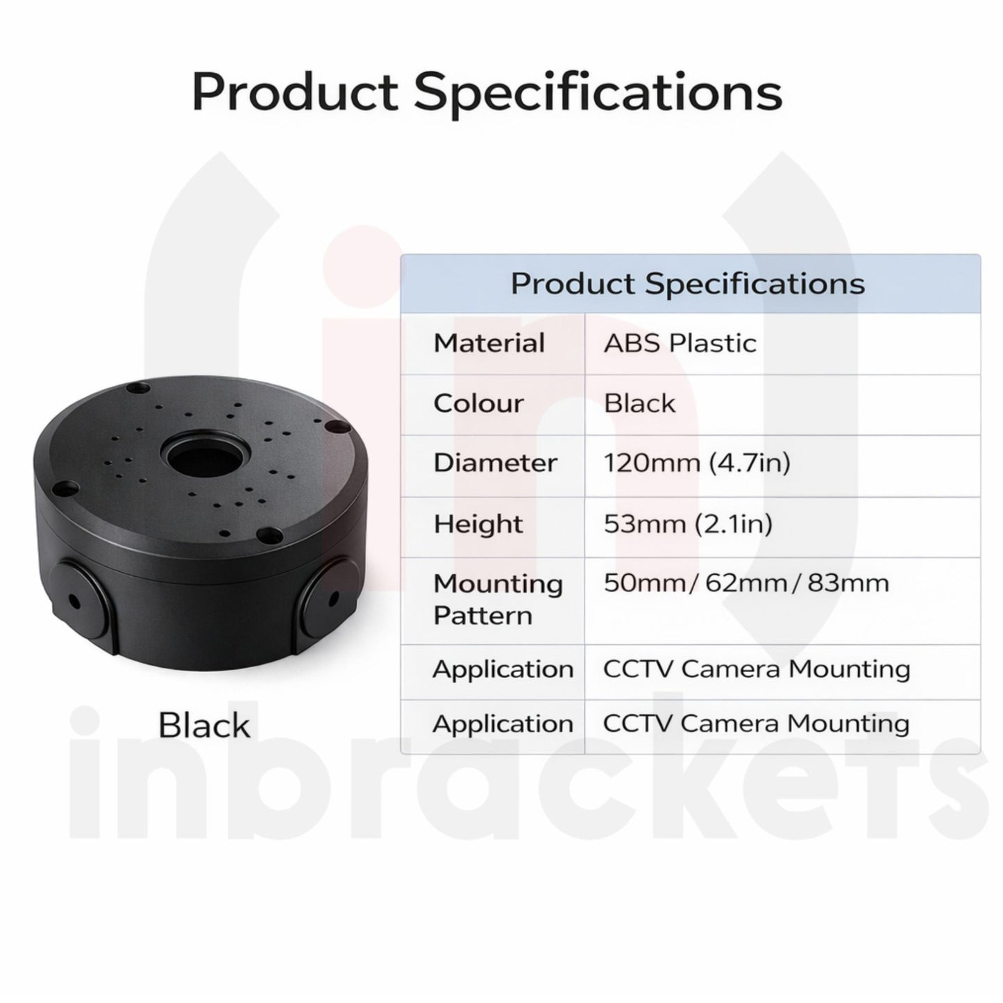 CCTV Junction Box Cable Deep Base for Security Cameras Dome Mount Box Outdoor product image 22