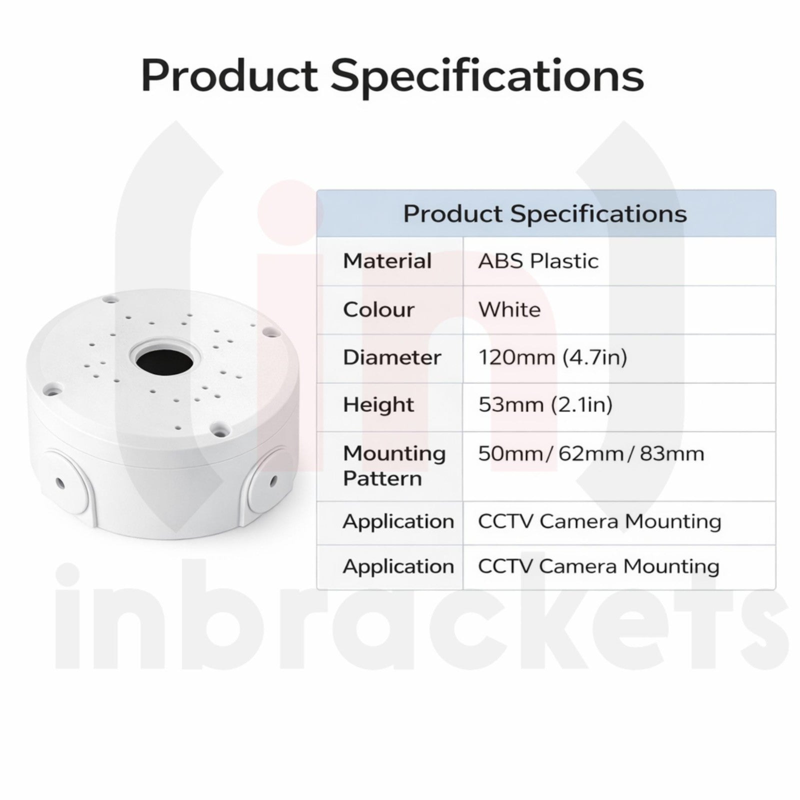 CCTV Junction Box Cable Deep Base for Security Cameras Dome Mount Box Outdoor product image 21