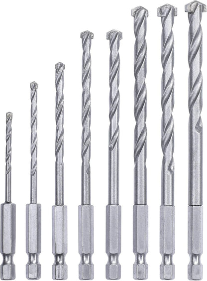 Kwb 33-Piece Hex Shank Masonry Drill & Screwdriver Bit Set for Impact Drivers